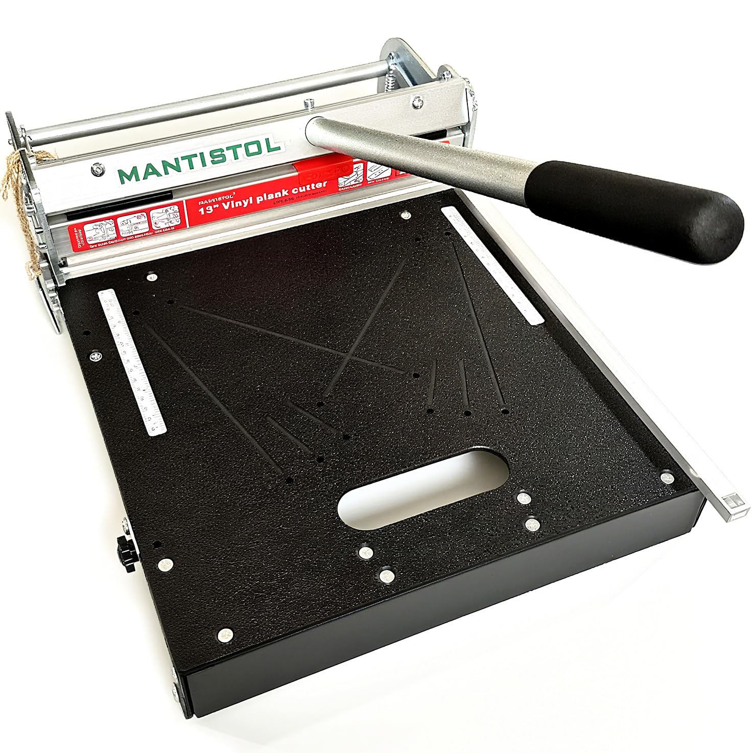 Coupe-sol Vinyle Rigide Professionnel 33 Cm - Coupe Jusqu'à 9 Mm - Angles 15°/22,5°/30°/45° - Pour LVT, SPC, PVC - 4