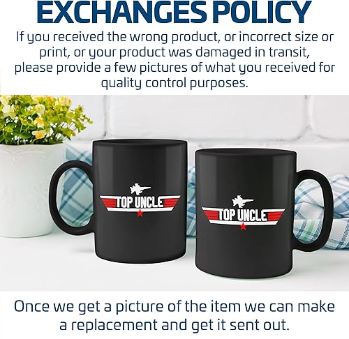 Miniatura 2 de Top Uncle - Taza de café negra divertida para el día del padre, 11 onzas