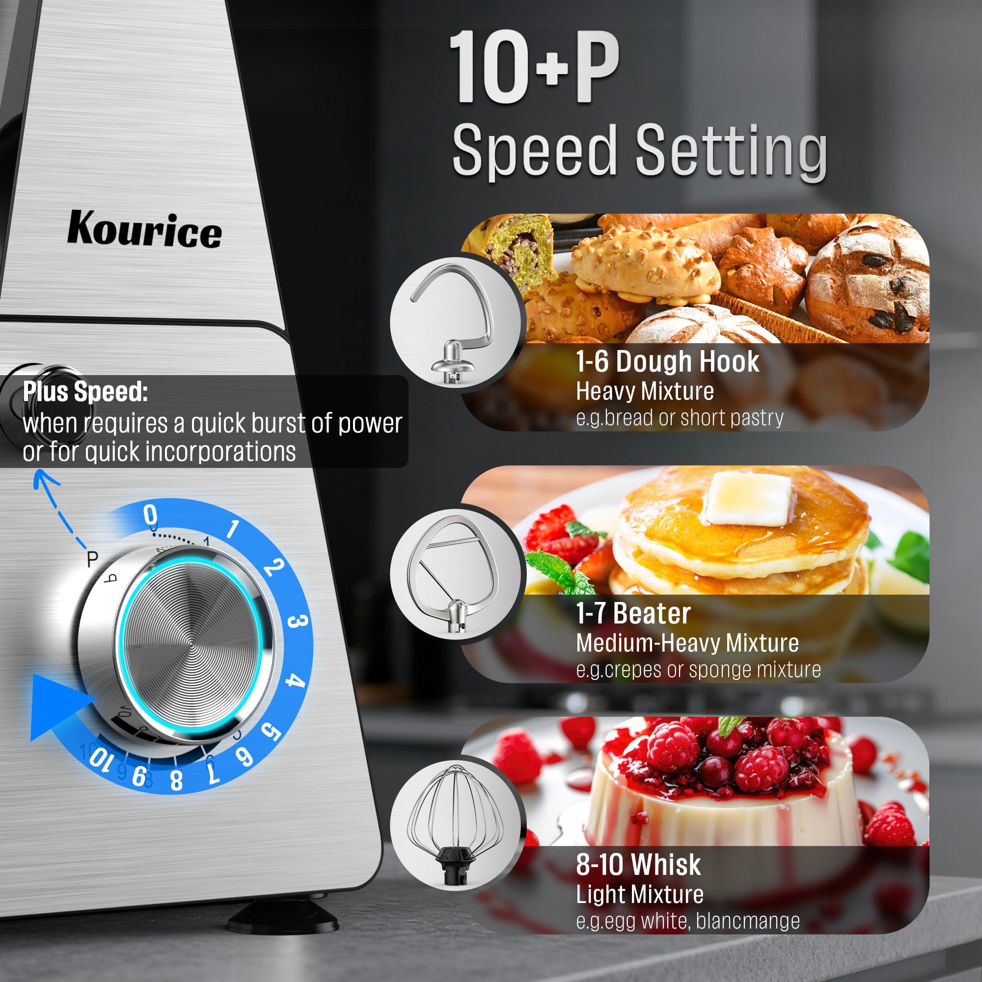 6,5 m² Mikser kuchenny Blender elektryczny Czarny