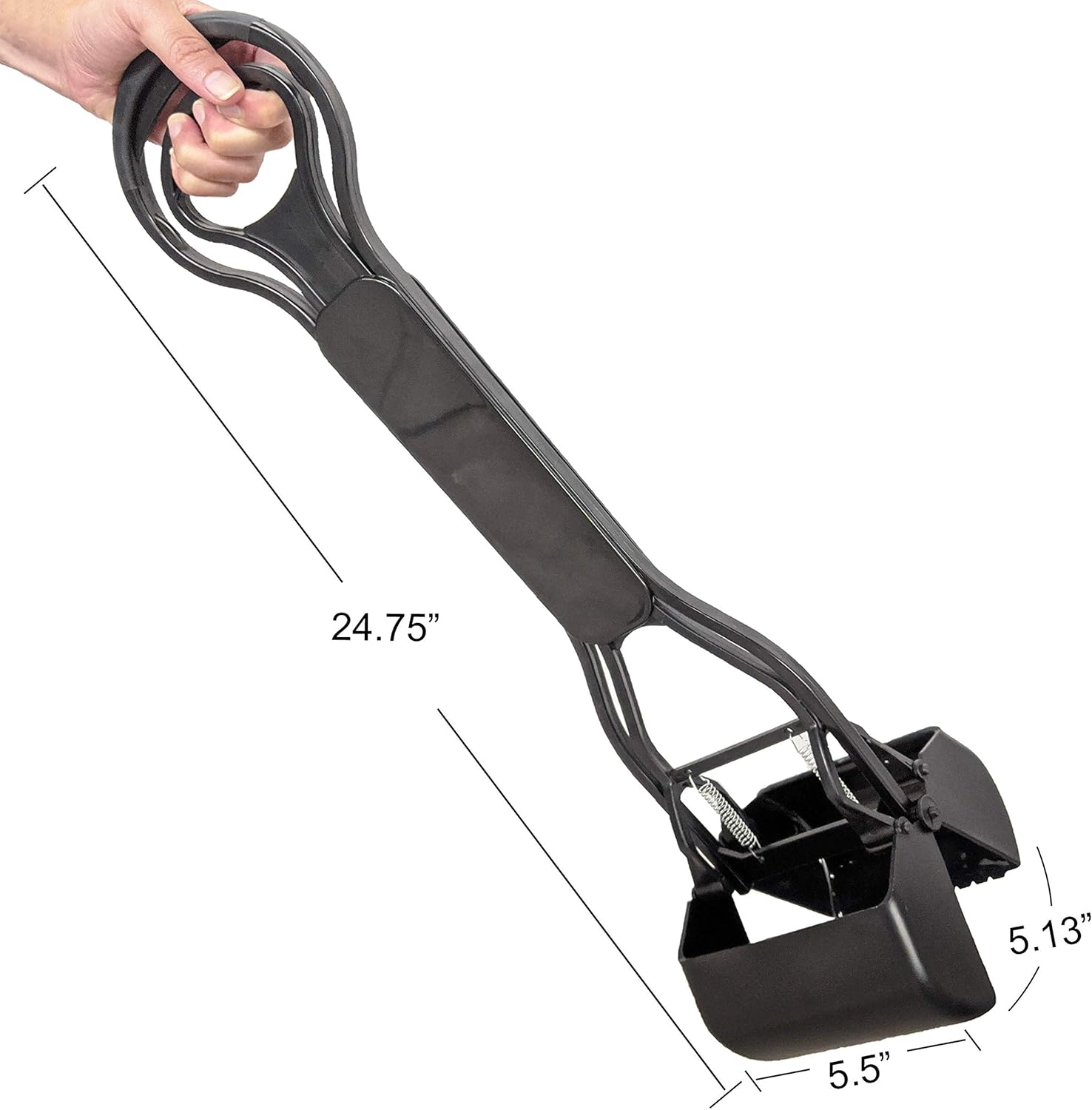 Four Paws Allen's Dog Waste Spring Action Pooper Scooper for Hard Surfaces, Standard