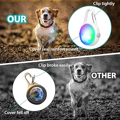 Miniatura 7 de Dog Collar Light-4 Modes Rechargeable Dog Lights for Night Walking, IP68 Waterproof Dog Light Clip On, Small and Light Dog Walking Light Suitable