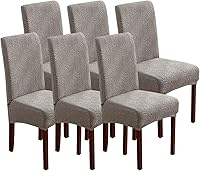 Vista 32 de Fundas para sillas de comedor, fundas para sillas de comedor, fundas elásticas para sillas Parsons, para comedor, cocina, funda protectora