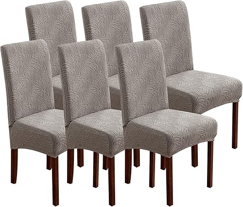 Vista 71 de Fundas para sillas de comedor, fundas para sillas de comedor, fundas elásticas para sillas Parsons, funda protectora para silla de comedor, cocina