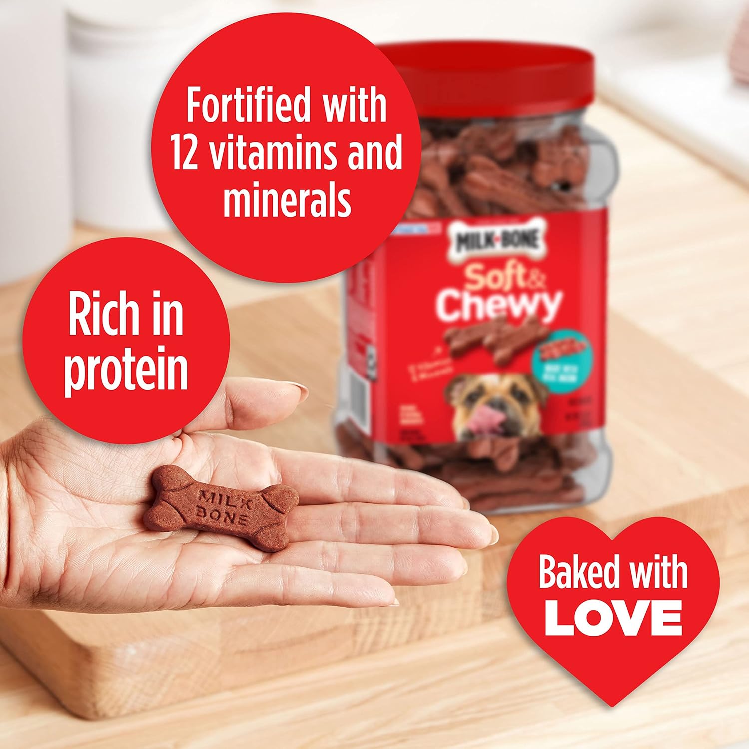 Buy MilkBone Soft & Chewy Dog Treats Made with Real Bacon, 5.6 Ounce