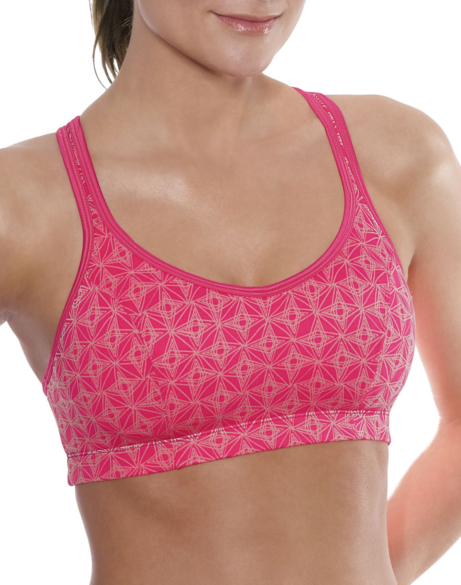 Champion Women's Shape T-Back Printed Sports Bra