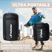 Vista 6 de MalloMe Sleeping Bags for Adults Cold Weather & Warm - Backpacking Camping Sleeping Bag for Kids 10-12, Girls, Boys - Lightweight Compact Camping