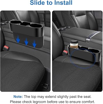 EEEKit Extra Cup Holder for Car: Seat Wedge Car Cup Holder Organizer