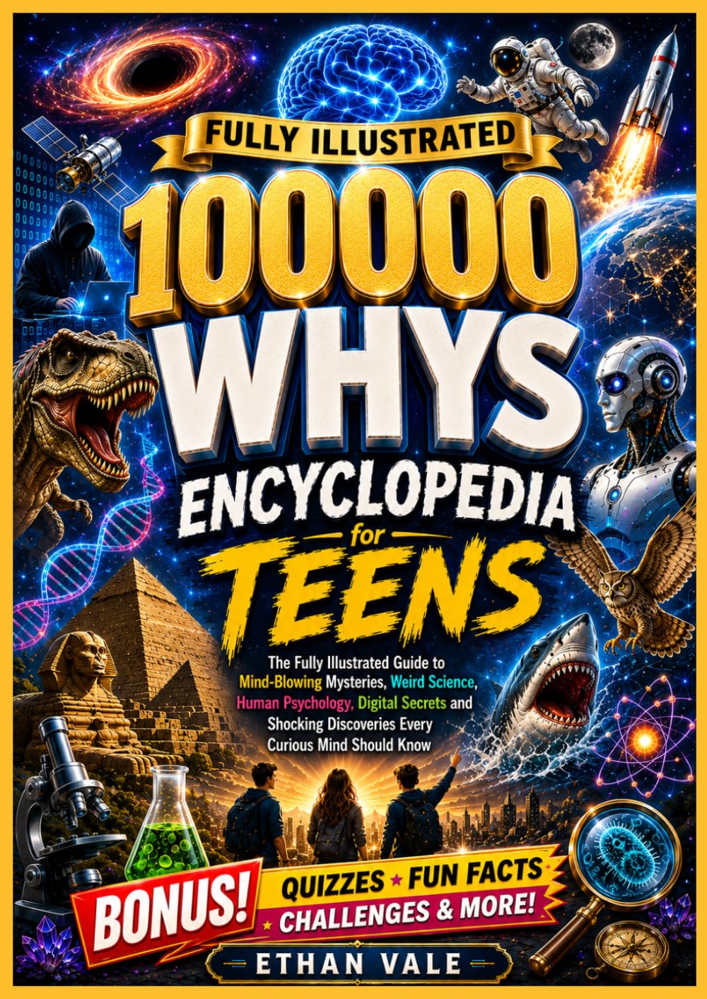 100,000 WHYS ENCYCLOPEDIA FOR TEENS: The Fully Illustrated Guide to Mind-Blowing Mysteries, Weird Science, Human Psychology, Digital Secrets and Shocking Discoveries Every Curious Mind Should Know