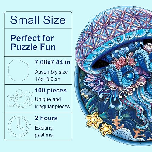 Miniatura 3 de Rompecabezas para adultos, rompecabezas de madera para colección de juegos familiares, exquisito y colorido rompecabezas en forma de animal para