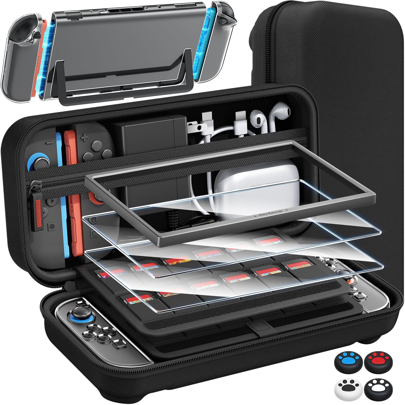【新登場-14in1】Switch 2 専用 ケース 収納スイッチ2 ケース＋ガ…