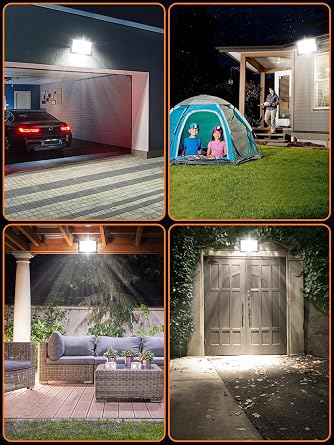 LED Floodlight Outdoor,100W 10000LM LED Flood Lights Outdoor,6500K Cold White Outside Light,IP66 Waterproof LED Security Light,LED Wall Light for Yard Garden Garage Patio Warehouse [Energy Class F]