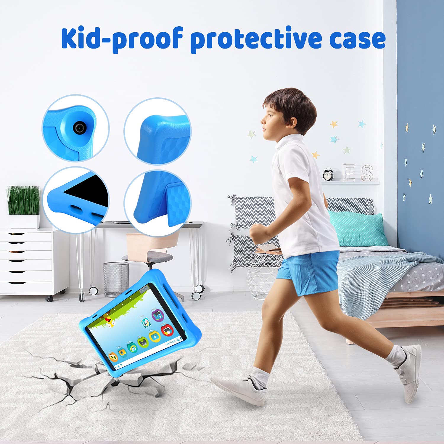 ScreenLeaf Displayschutzfolie Schutzfolie für Happybe Kids Tablet 10, 2 Stück, nachhaltiger Displayschutz Schutz Folie Klar Transparent, Displayfolie, Bildschirm-Schutzfolie