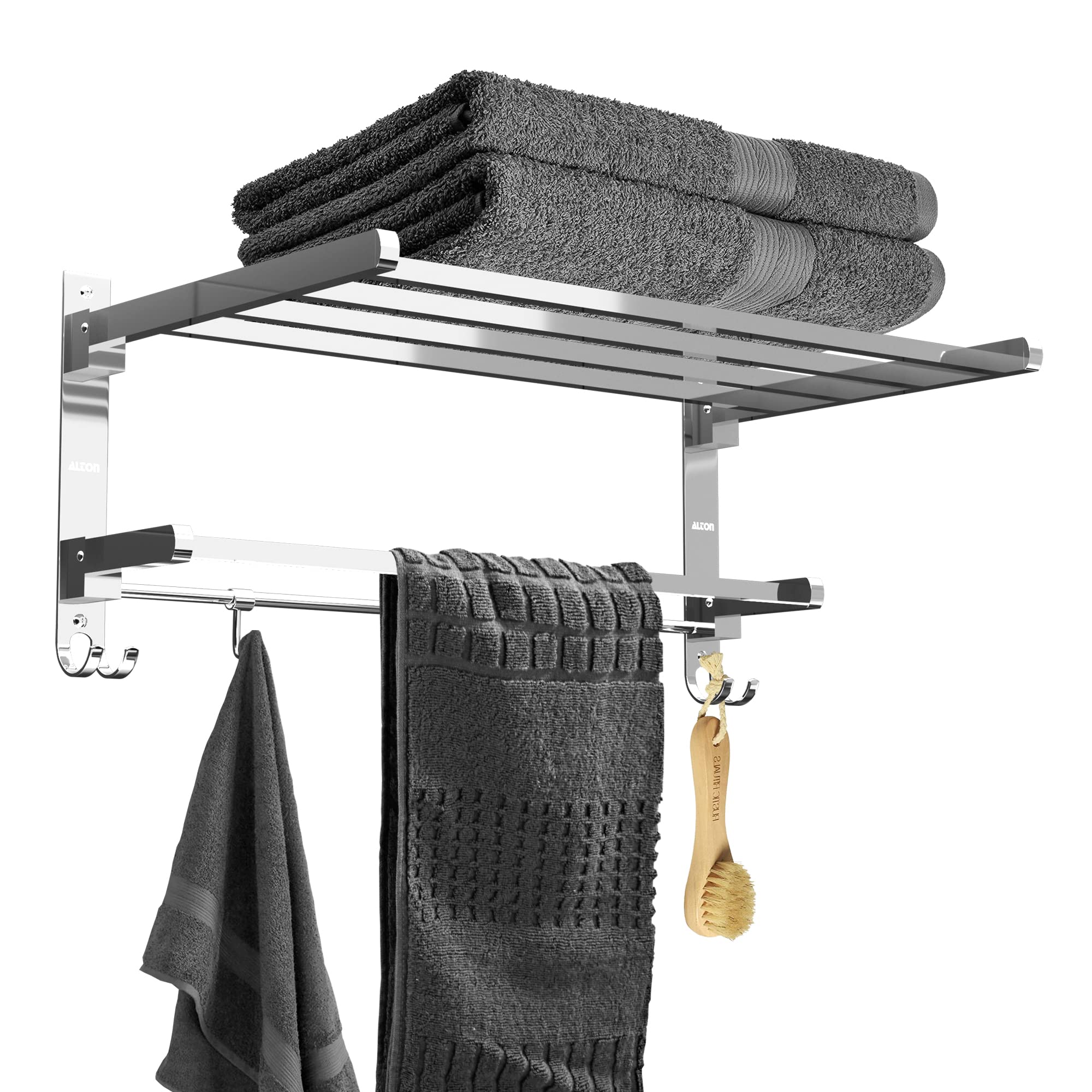 ALTON BTA30010, Stainless Steel Folding Towel Rack for Bathroom/Towel Stand/Hanger/Bathroom Accessories (24 Inch-Chrome) (B0BWTXBSJ9) Amazon Price History, Amazon Price Tracker