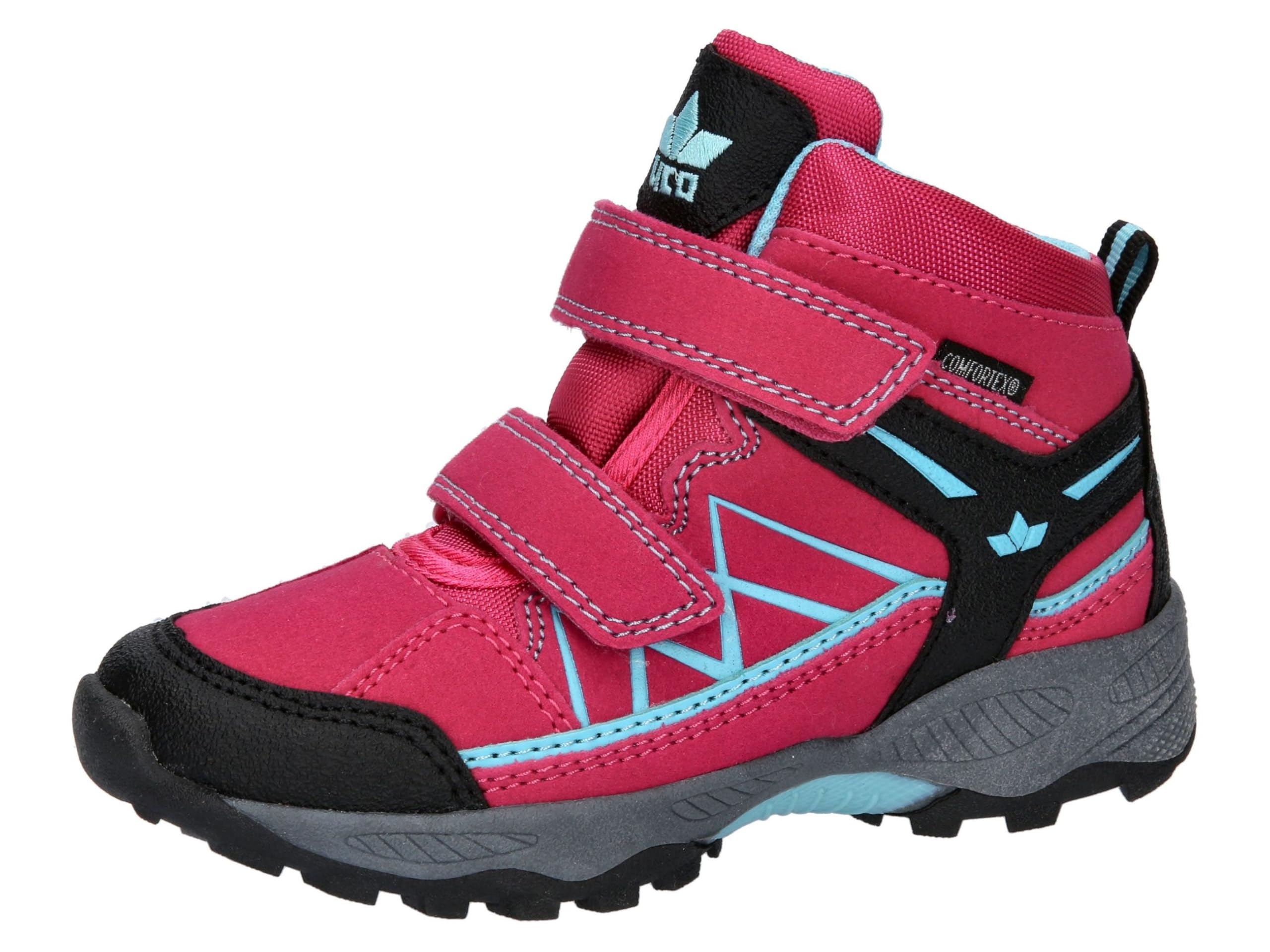Lico Unisex Children's Griffin High VTrail Running Shoes, Pink, Black, Turquoise, 1.5 UK Child