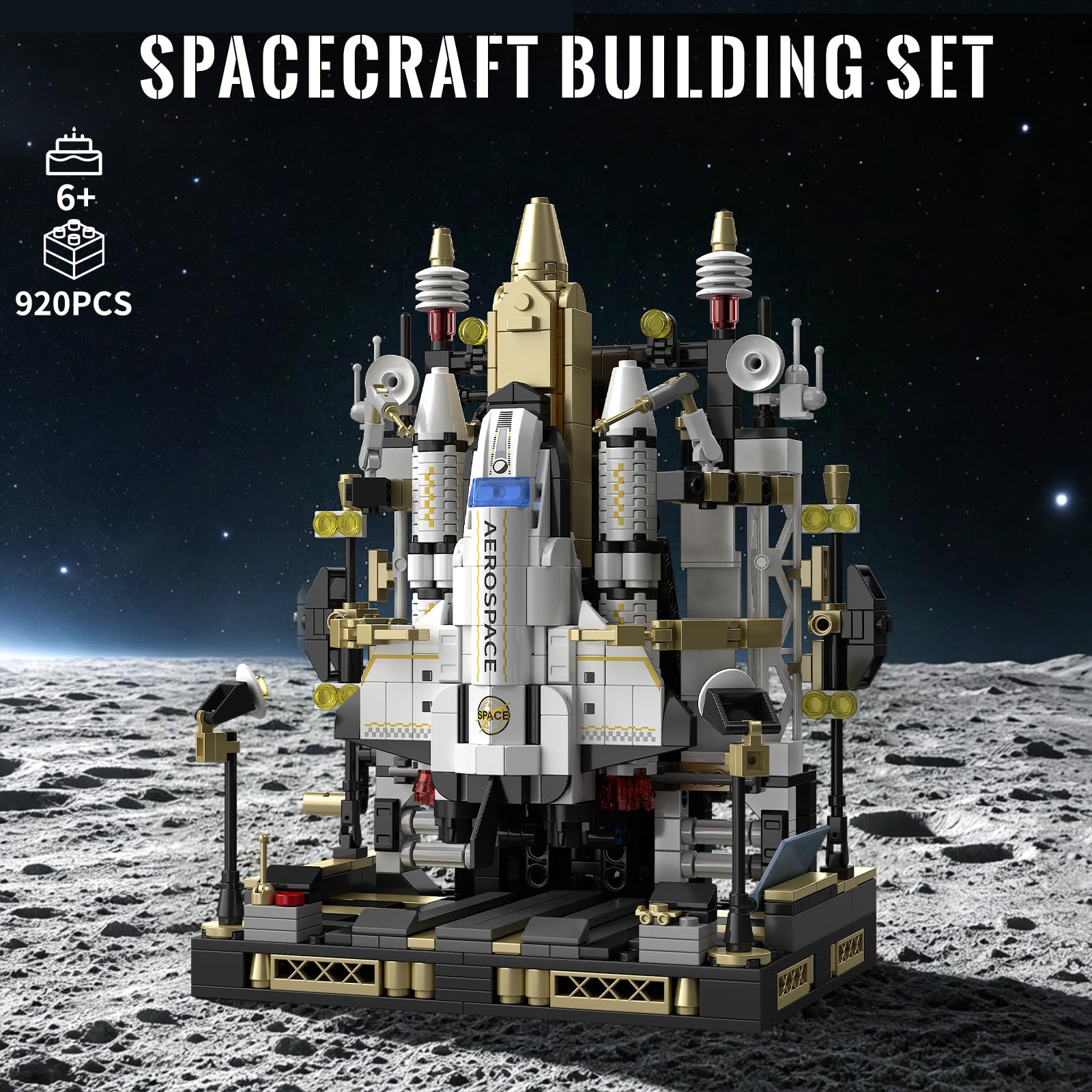 TYCOLE Set di Costruzioni per Astronavi, Kit di Lancio Dello Space Shuttle | Technic Set Spaziale, 920 Pezzi, Giocattolo Regalo per Compleanno e Natale, Adatto per Bambini dai 6 ai 12 Anni e Ragazzi