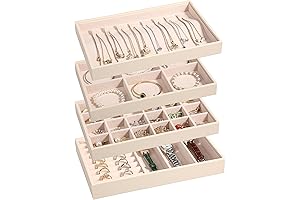 Extendable Landici Jewelry Organizer Trays 4 Set