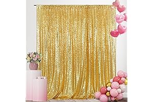 SquarePie Sequin Backdrop 10FT x 10FT: Shimmering Wall of Glamour for Every Occasion