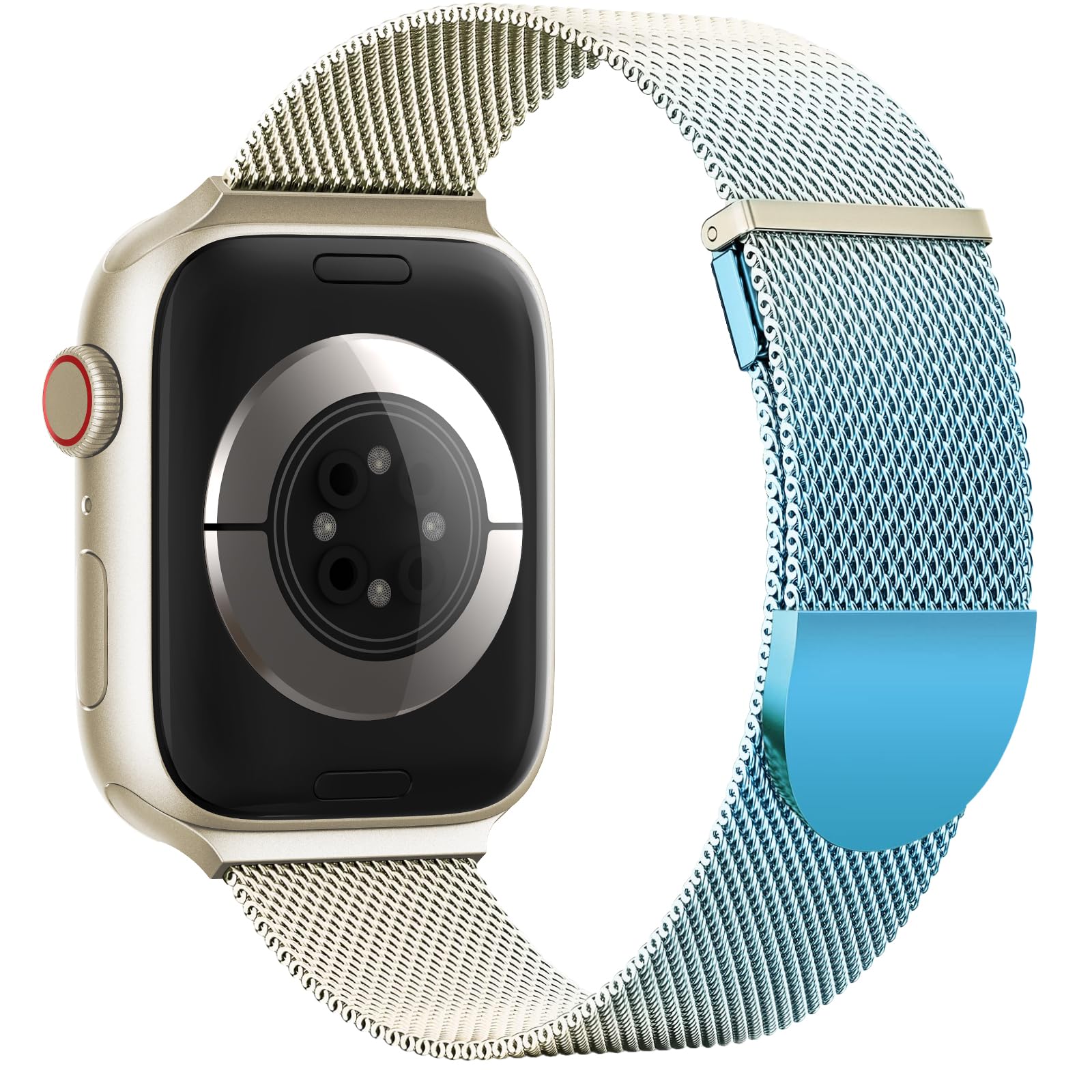 Higgs Strap Compatible with Apple Watch Straps 42mm 46mm 45mm 44mm 41mm 40mm 38mm 49mm for Women Men, Dual Magnetic Adjustable Metal Band for iWatch Series 11 10 9 8 7 6 5 4 SE Ultra 3 2 1 — view 14
