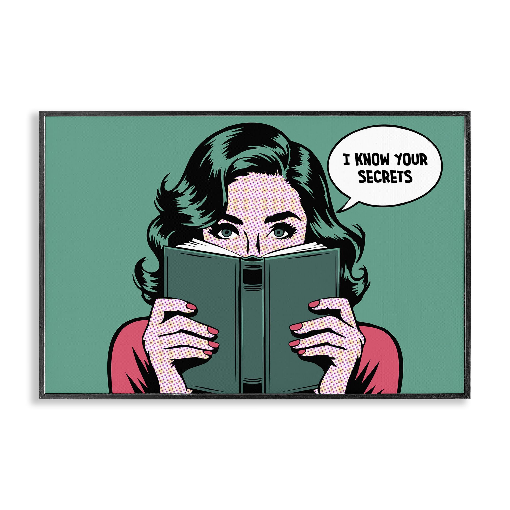 Stupell Industries Midnight Black (Textured) 'Know Your Secrets'| Framed Giclee Art