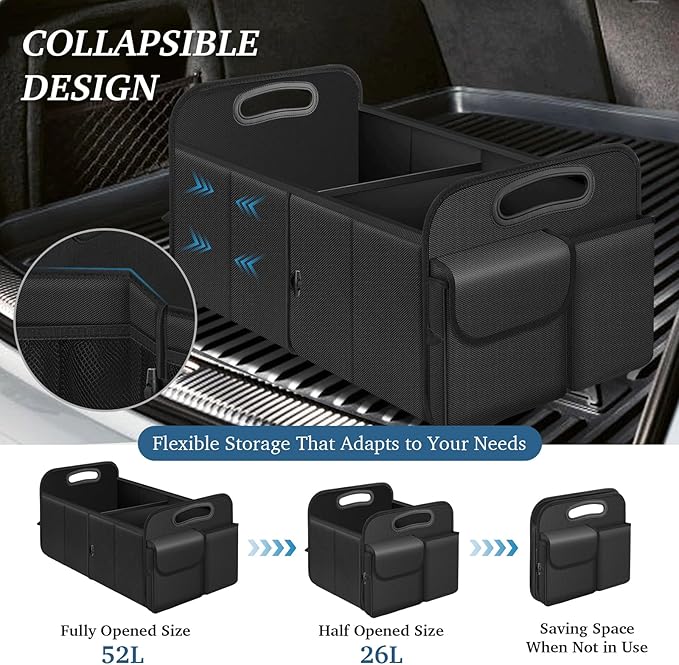 Trunk Organizer, Collapsible Waterproof car Trunk Organizer miniatura 5