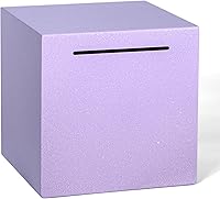 Vista 9 de Alcancía para adultos, debe romperse para abrirse, alcancía irrompible de acero inoxidable, caja de ahorro de metal (rosa, 12 cm)