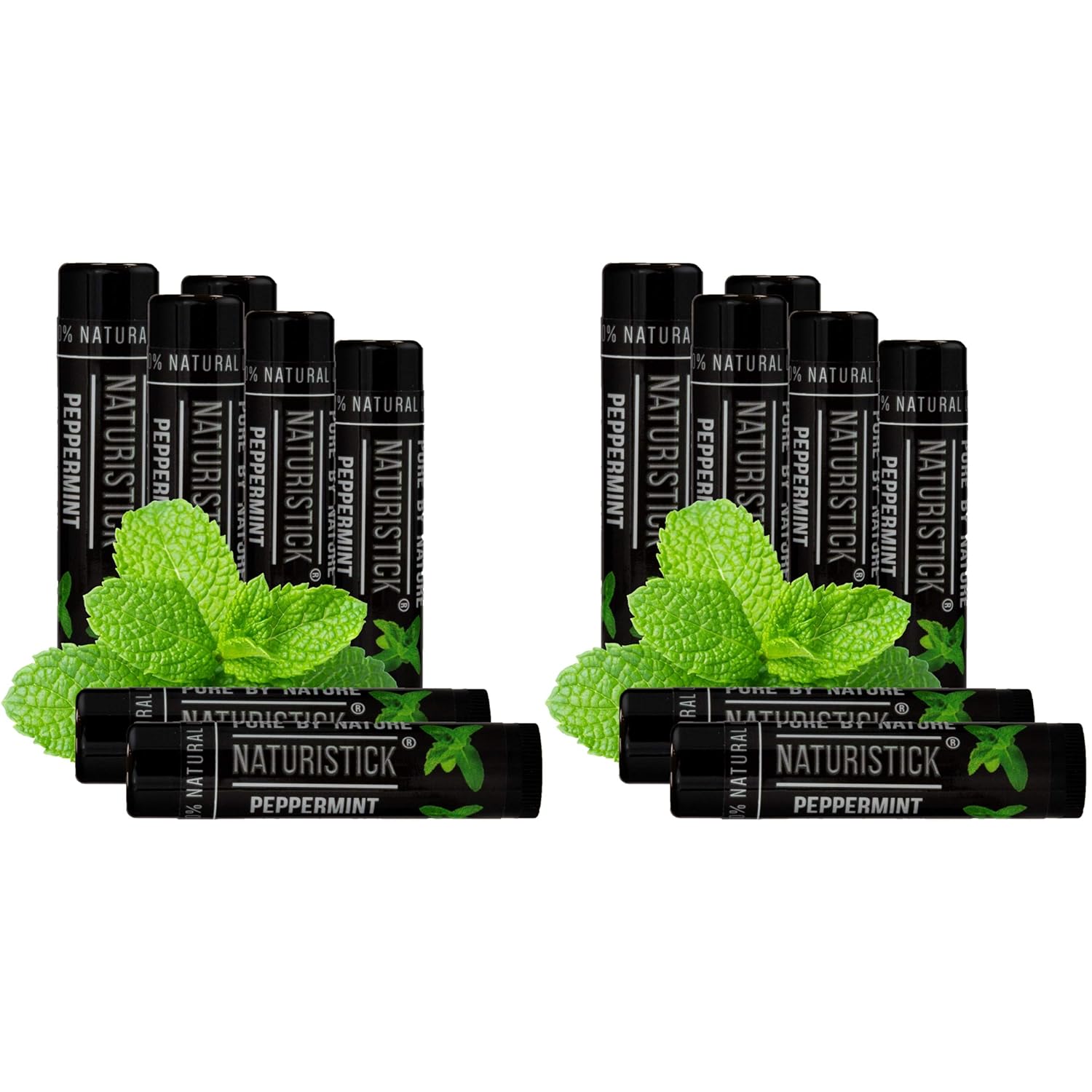 8-Pack Lip Balm Gift Set by Naturistick. Assorted Flavors. 100% Natural Ingredients. Best Beeswax Chapsticks for Dry, Chapped Lips. Made in USA for Men, Women and Children : Beauty & Personal Care