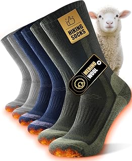 Veximora Skarpety Termiczne Wełny Merino dla Kobiet i Mężczyzn, 3/5 Pary | Dik Warm en Gevoerd Ontwerp tegen Blaren, Ade