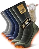 Veximora Skarpety Termiczne Wełny Merino dla Kobiet i Mężczyzn, 3/5 Pary | Dik Warm en Gevoerd Ontwerp tegen Blaren, Ade