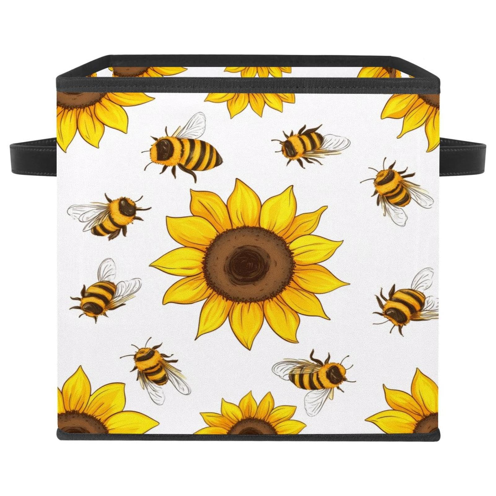 Boîte de rangement pliables en tissu Oxford 27,9 cm panier vêtements
