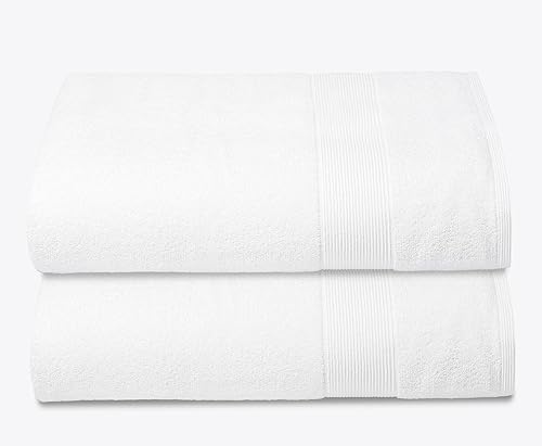 Belizzi Home Juego de 2 toallas grandes de baño de algodón de alta calidad, 35x70 pulgadas, algodón 100% puro, ideal para uso diario, ultrasuave y