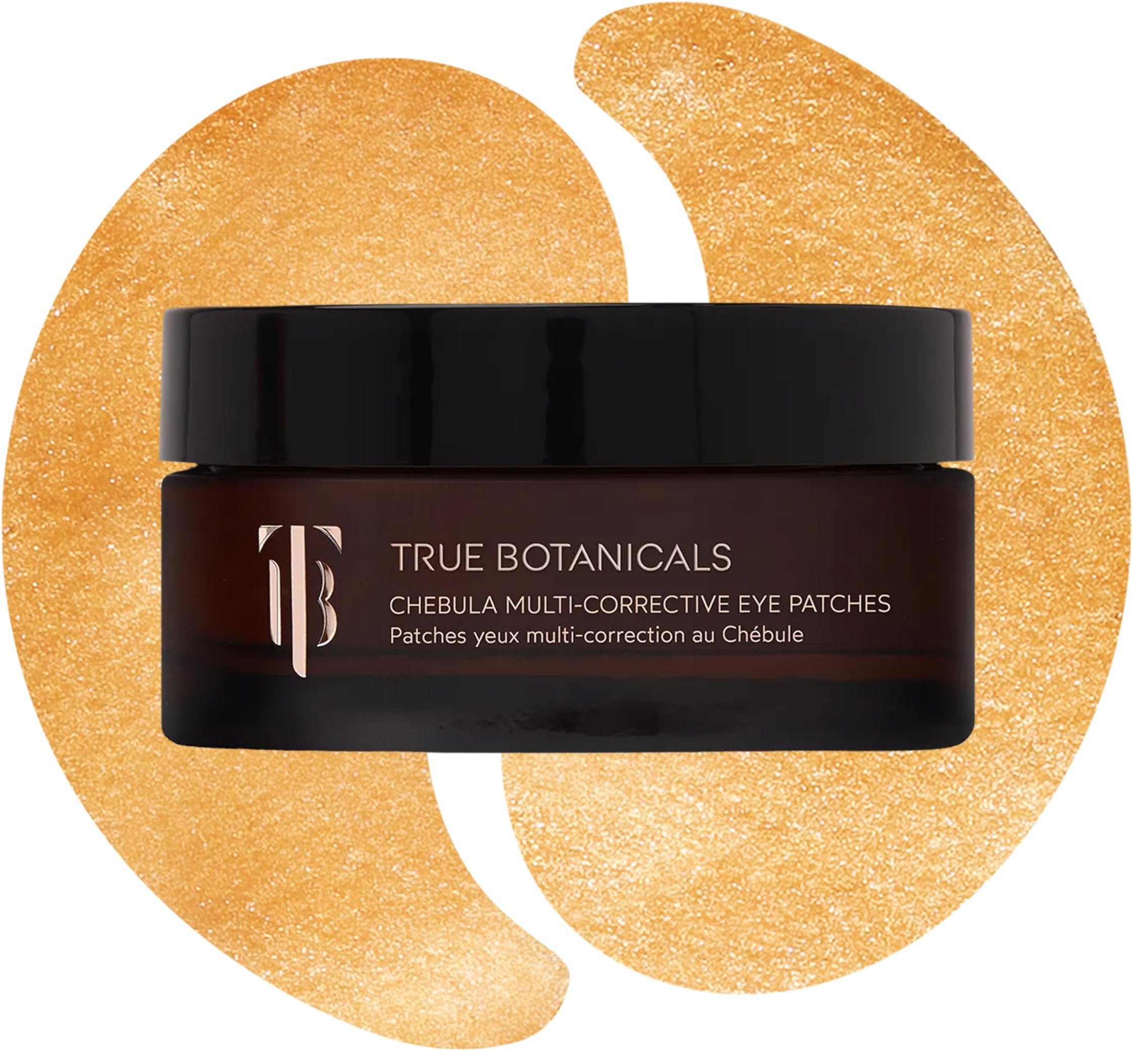 True Botanicals Chebula Multi-Corrective Eye Patches for Fine Lines, Puffiness & Dark Circles | Firming Under Eye Patches with Hyaluronic Acid & Antioxidants | Hydrating Eye Mask Treatment | 25 Pairs
