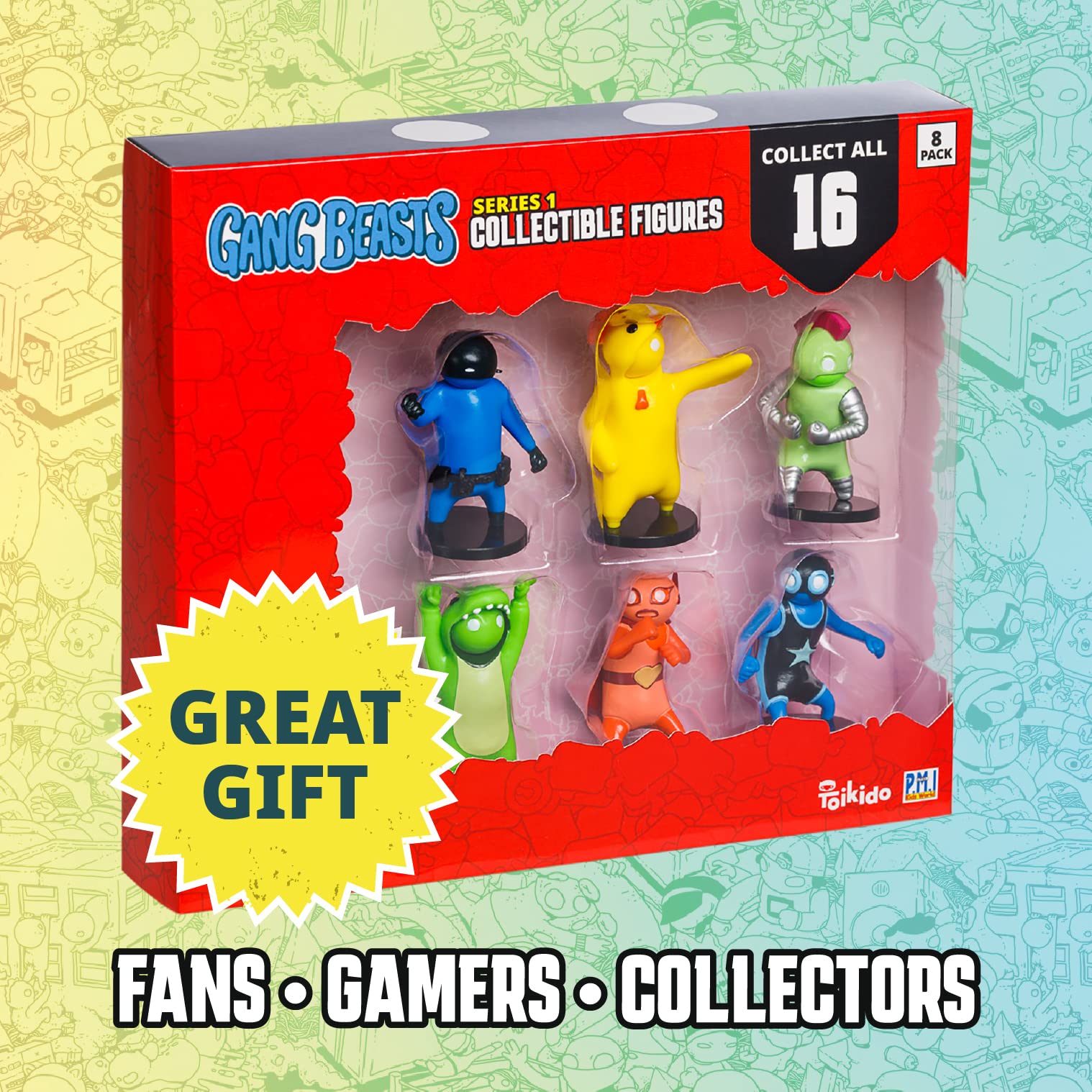 Amazon.com: Toikido GB2070 Gang Beasts Collectible Figures 8 Pack