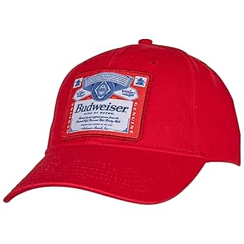 Budweiser King of Beers Snapback Cap Red at Amazon Men's