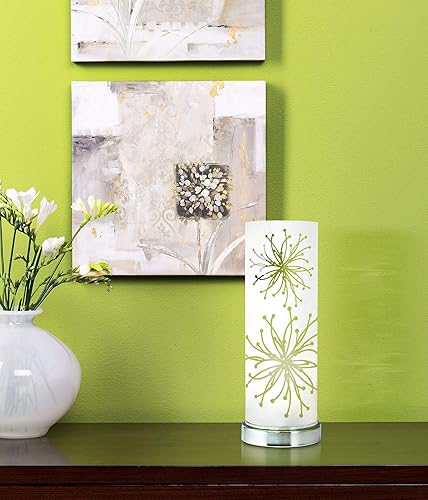 Miniatura 5 de 360 Lighting Moderna lámpara de mesa pequeña de 14 14 pulgadas de alto de cristal blanco esmerilado, decoración para dormitorio, sala, mesita de