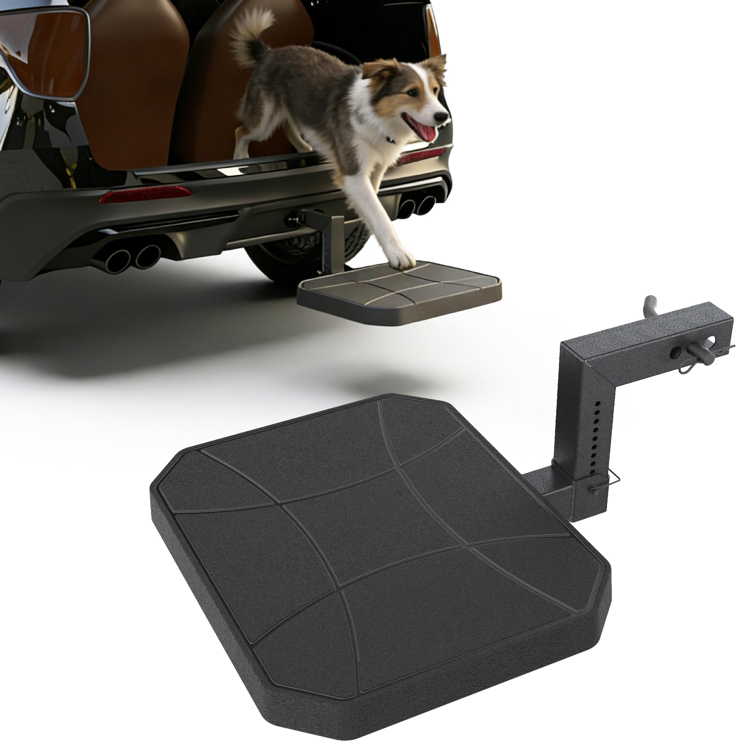 Amazon.com: KOKSHELY Adjustable-Height Pet Hitch Step, Dog Ramp