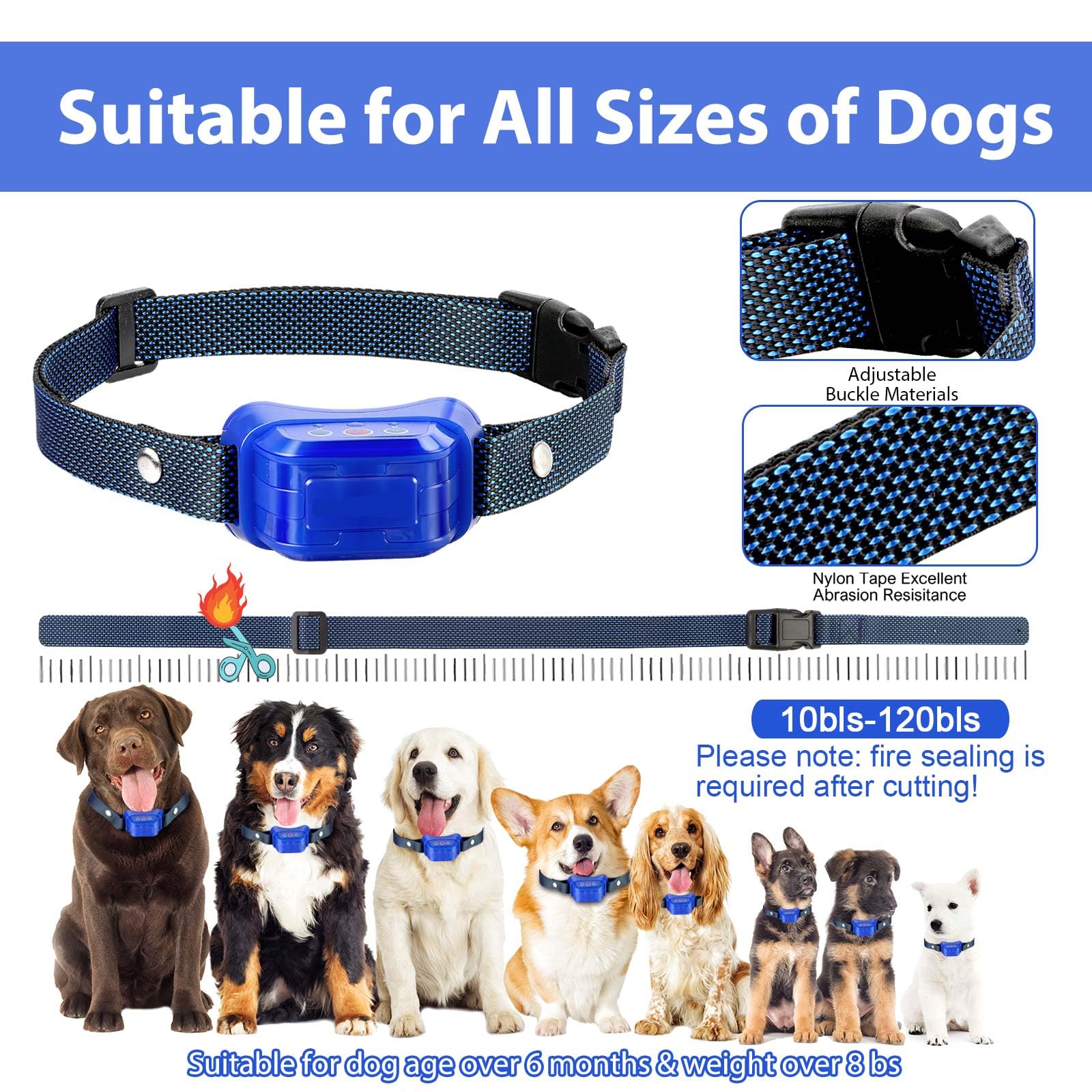 Bark Stopper Bark Collar,Automatic Citronella Dog Collar For