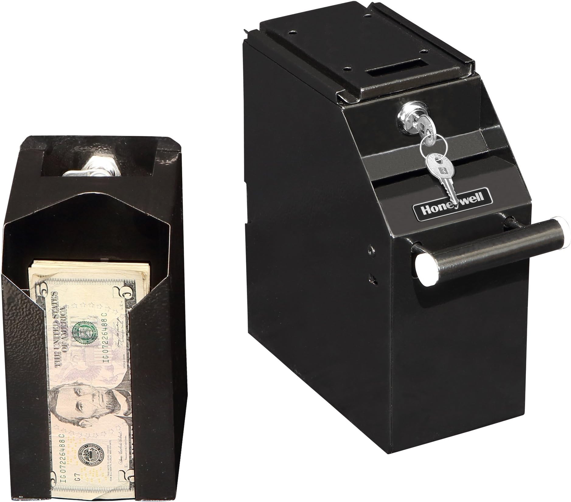 Honeywell Safes Honeywell 6920 Small Under Counter Depository Safe, Black