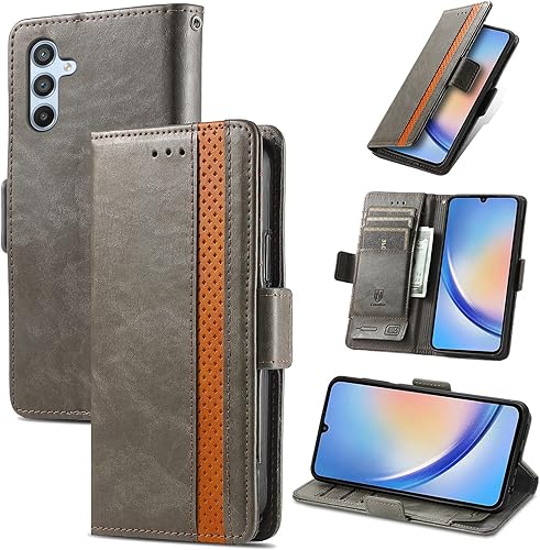 Miniatura 43 de Funda para Honor X7, Funda para Honor Play 30+ Plus Funda de piel sintética con ranuras para tarjetas Funda con soporte abatible Rojo