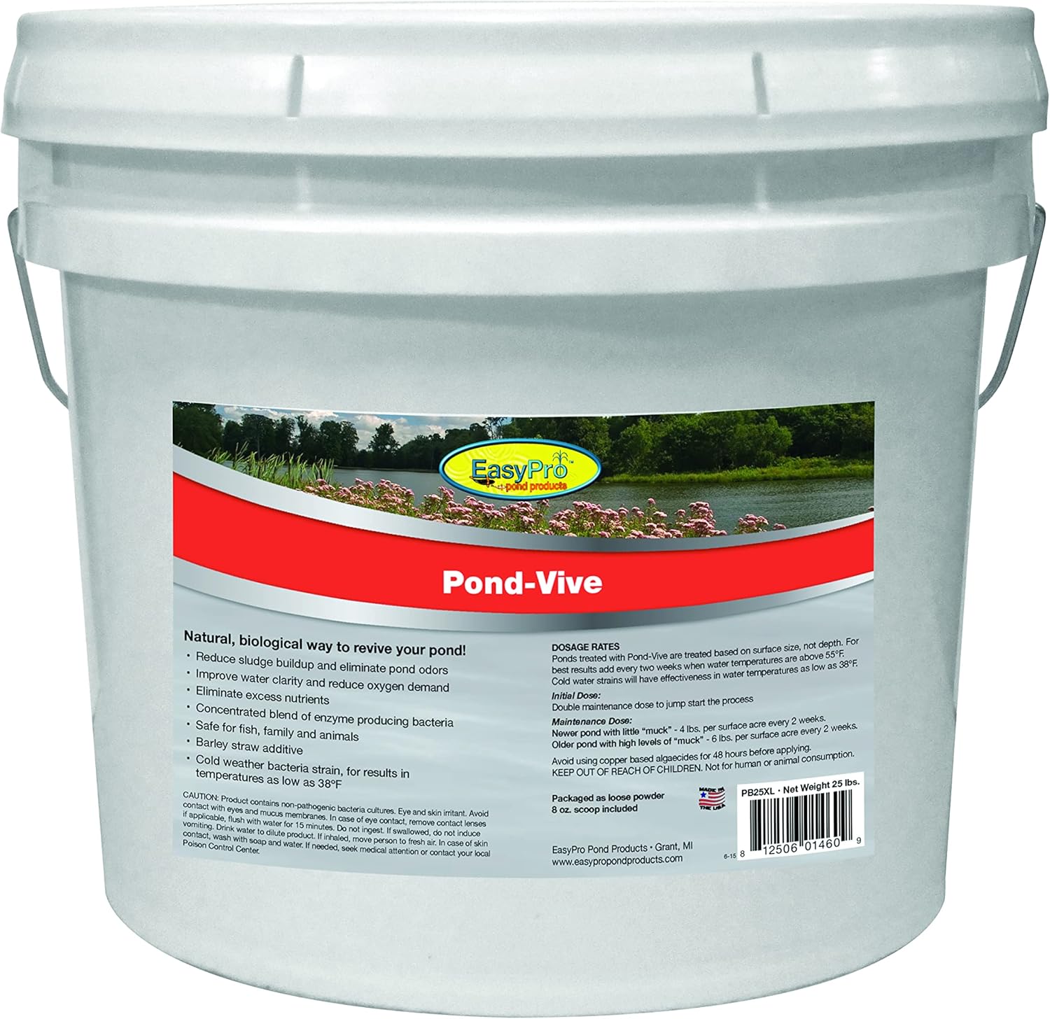 EasyPro Pond Products PB25XL PondVive Bacteria X Suplemento 25 lb