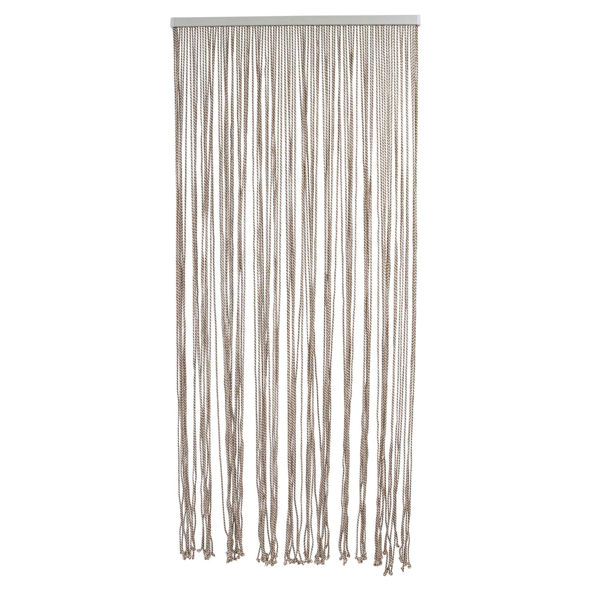 FRANK FLECHTWAREN Türvorhang Rope, 85% Coton, 15% Polyester, Polycotton, PVC-Leiste Maße: GH 200 cm, Breite 90 cm