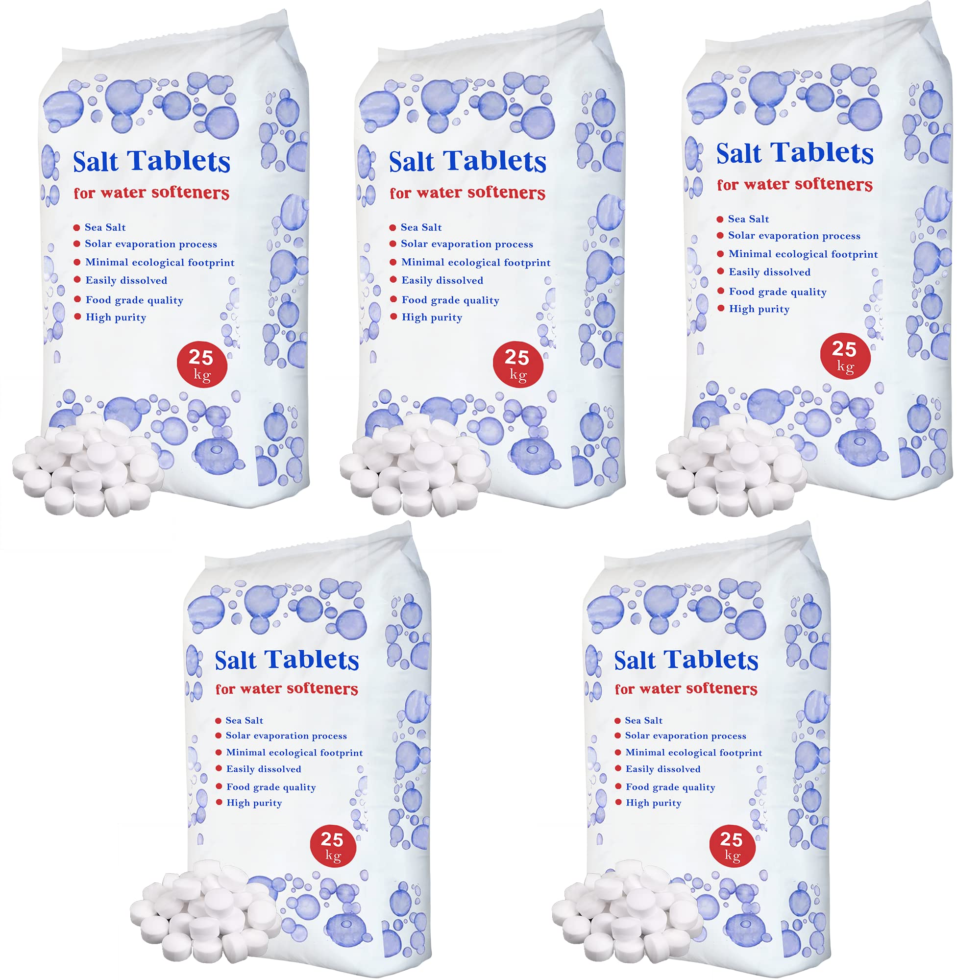 HSD 25 Kg Salt Tablets Water Softener Food Grade Compatible to All Water Softner Machines Food Grade 100% Genuine British Salt Tablet Of Premium Quality Best For Laundry Kitchen Dish Washing (5)