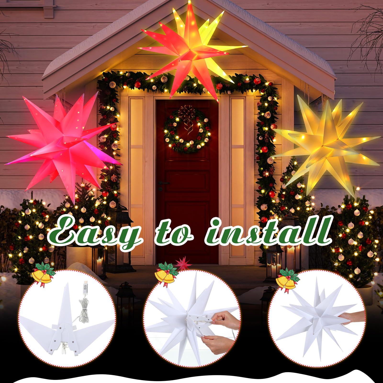 Large Outdoor Star For Tree Outdoor Christmas Lights Ideas | John