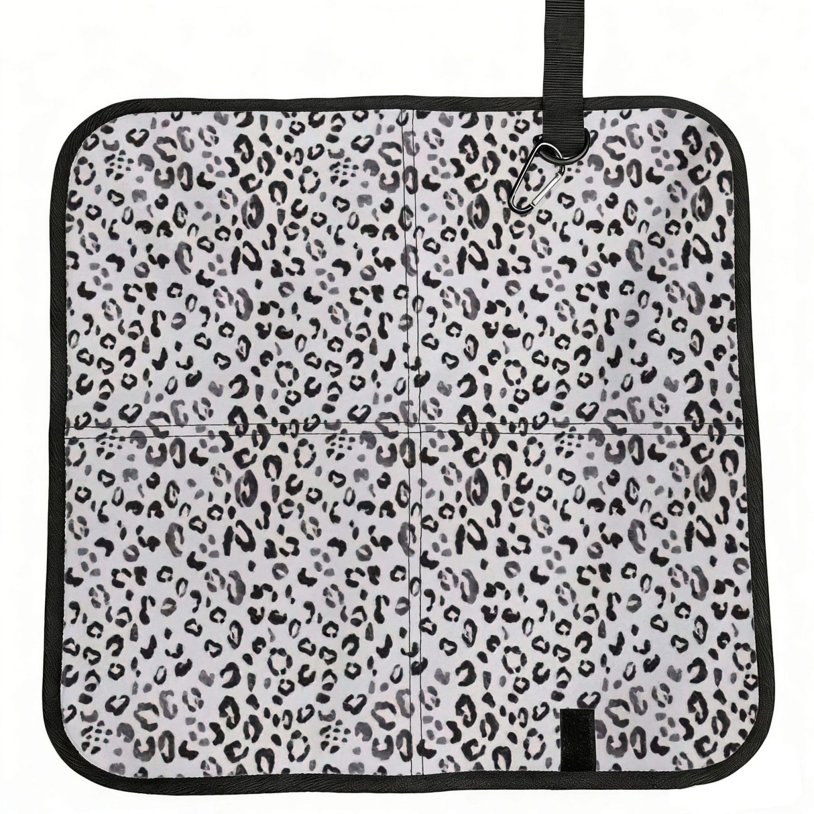 PPHGUT Leopard Print Print Foldable Seat Cushion Waterproof Portable Chair Pad Travel Outdoor Picnic Camping