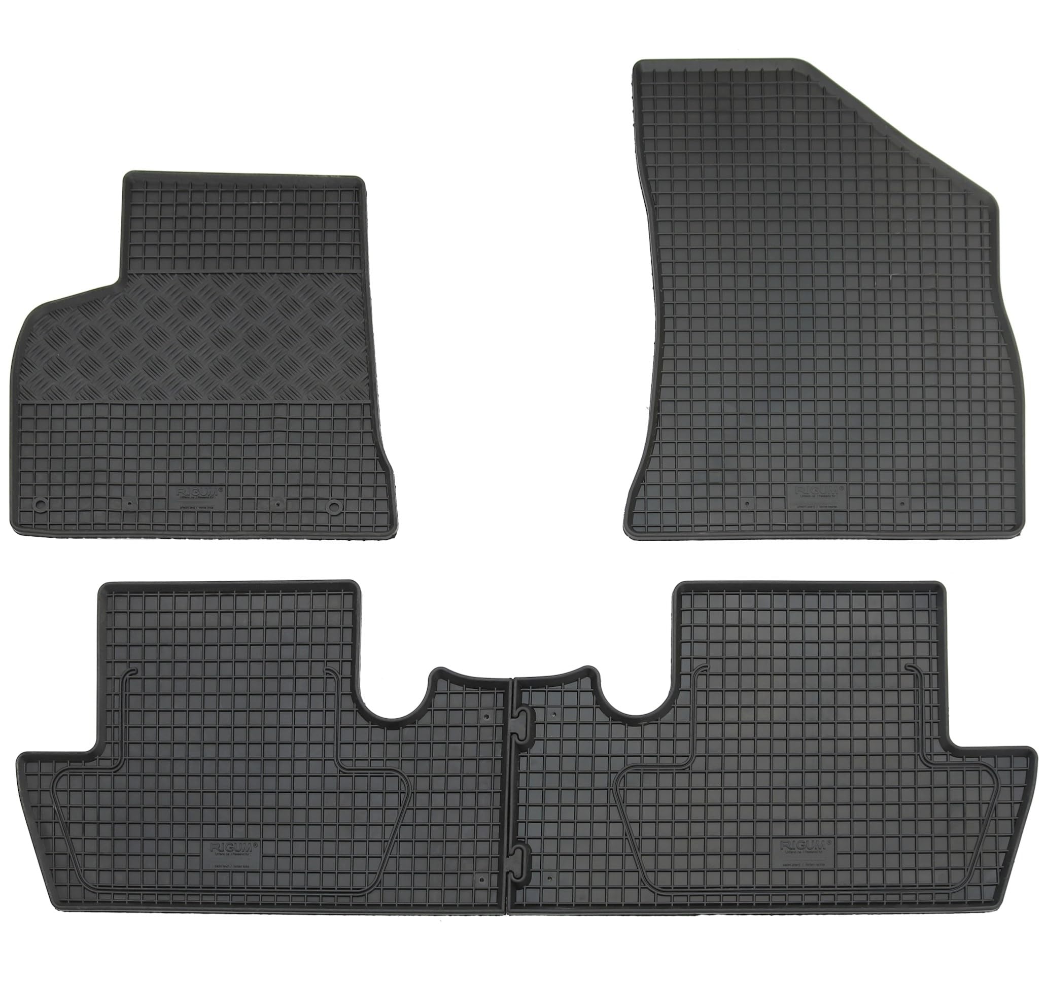 AD Tuning Set di tappetini in Gomma, 4 Pezzi