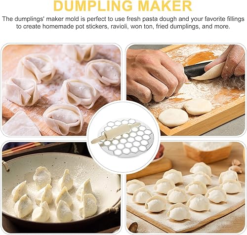 Miniatura 4 de Molde para bolas de masa hervida Pelmeni Maker Ravioli Maker Molde de bolas de masa con rodillo Pelmeni Moldes Máquina cortadora de ravioles Pirogi