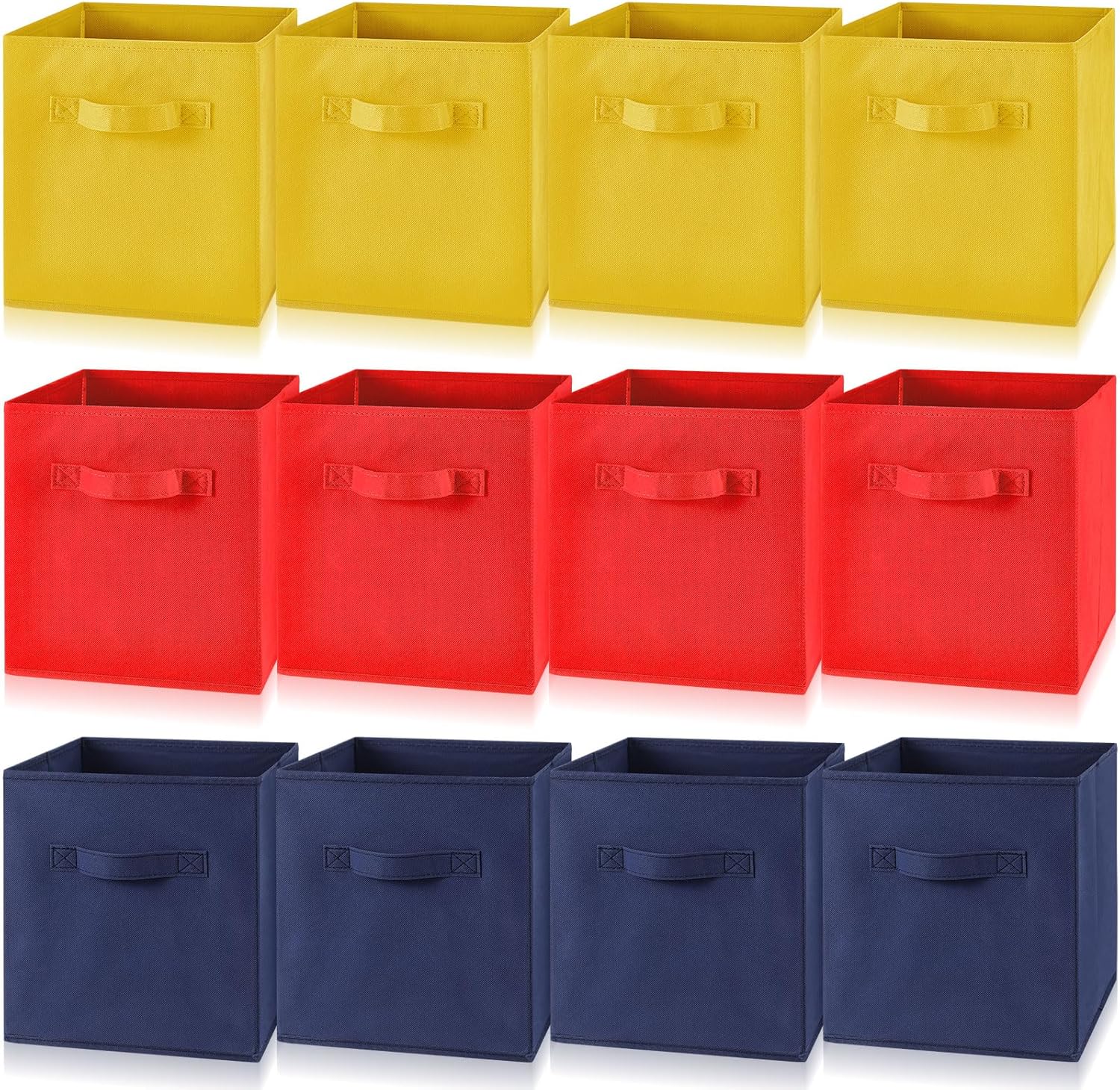 Yinder 12 Pcs Cube Storage Bin 11'' Collapsible Storage