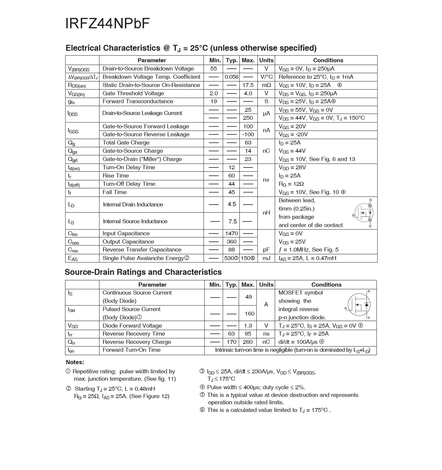 Chanzon 10 szt. IRFZ44N TO-220 Power Sic MOSFET Tranzystor 49A Mosfets Tranzystor