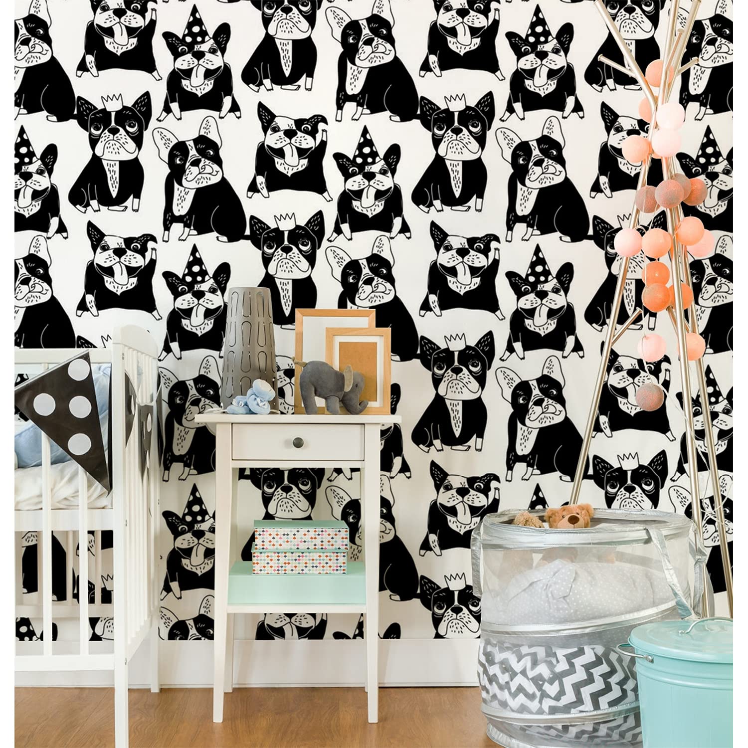 Stickers muraux chiens Happy Dogs pour décorer le salon et la chambre