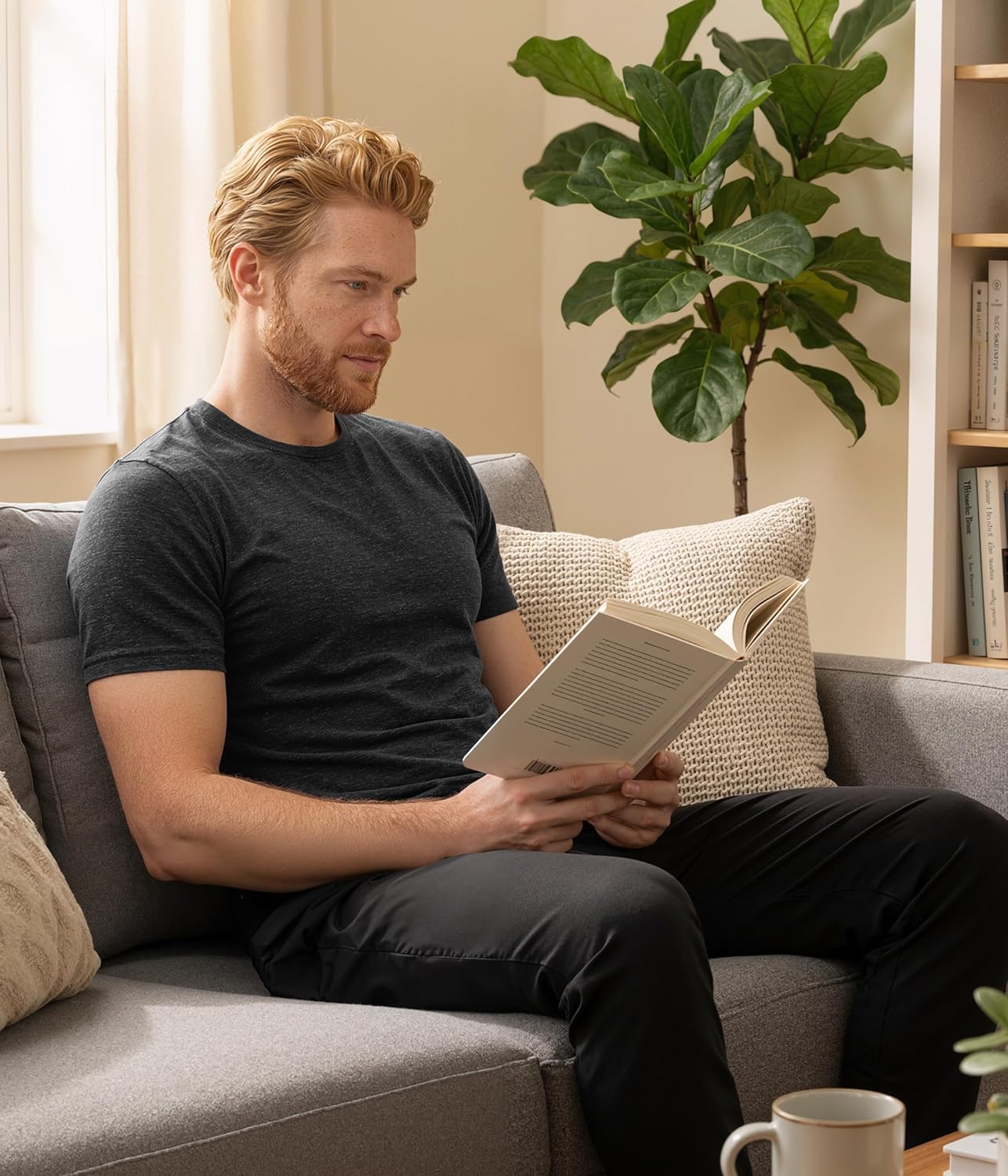 2 Pack 100% Merino Wool T-Shirt for Men, Wool Short Sleeve Slim Fit Base Layer, Breathable Lightweight Undershirt - Image 2