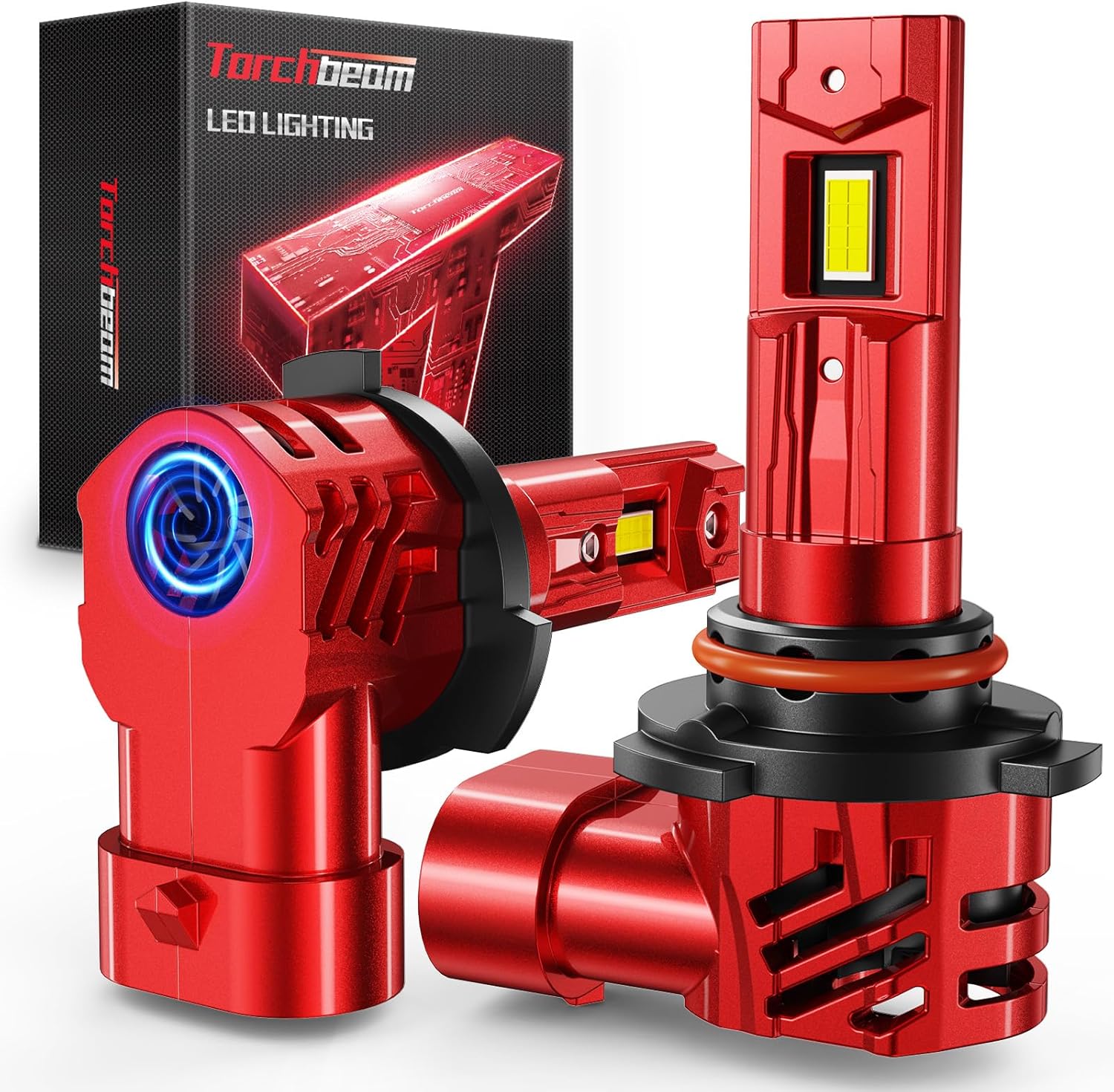 Torchbeam 2026 9007 LED Bulbs, 92000LM Max Brightness,15X Brighter 6500K White, 120000+ Hours, 3-Min Installation, Pack of 2